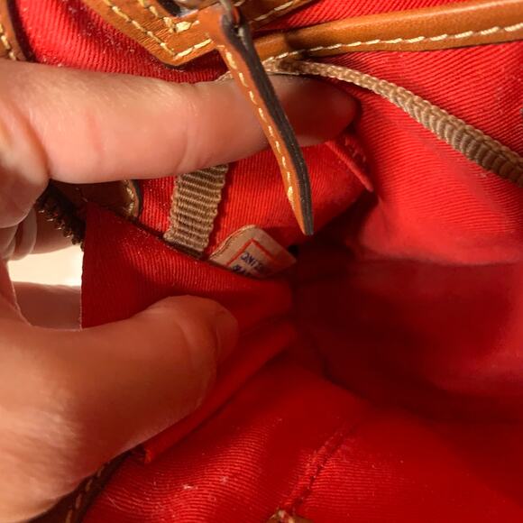 Dooney & Bourke Gray Leather Crossbody Handbags - Picture 8 of 13